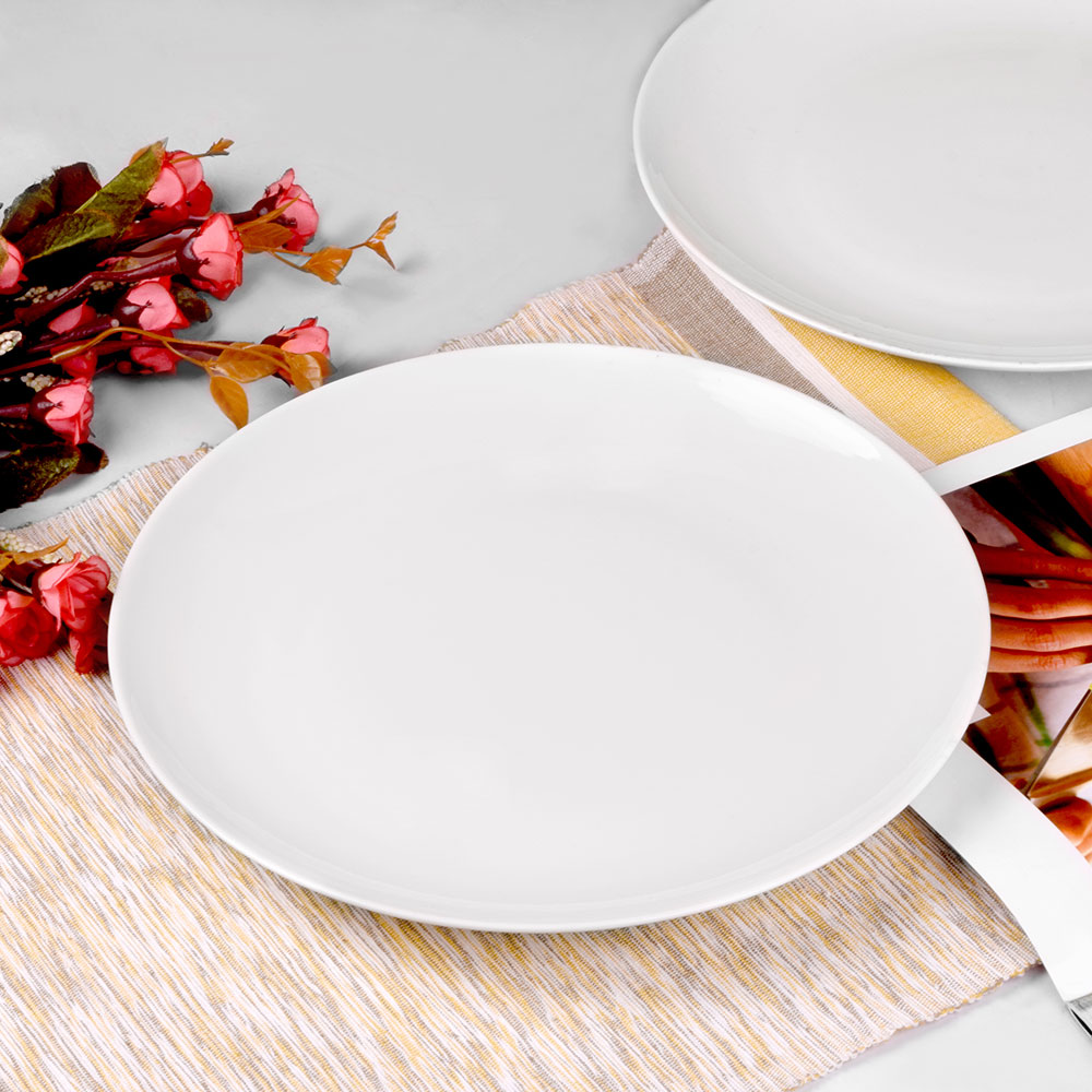 Dinner Plate 10 Full Size White SW 102 Hexavalley